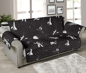 Astronaut In Space Pattern Print Sofa Protector