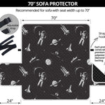 Astronaut In Space Pattern Print Sofa Protector