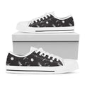 Astronaut In Space Pattern Print White Low Top Sneakers