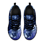 Astronaut On Space Mission Print Black Sneakers