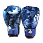 Astronaut On Space Mission Print Boxing Gloves