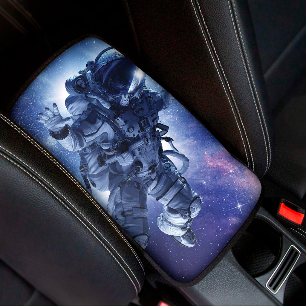 Astronaut On Space Mission Print Car Center Console Cover