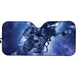 Astronaut On Space Mission Print Car Sun Shade