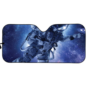 Astronaut On Space Mission Print Car Sun Shade