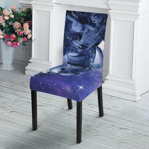 Astronaut On Space Mission Print Dining Chair Slipcover