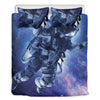 Astronaut On Space Mission Print Duvet Cover Bedding Set