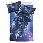 Astronaut On Space Mission Print Duvet Cover Bedding Set