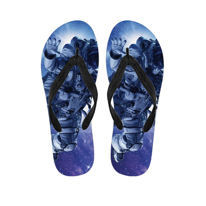 Astronaut On Space Mission Print Flip Flops