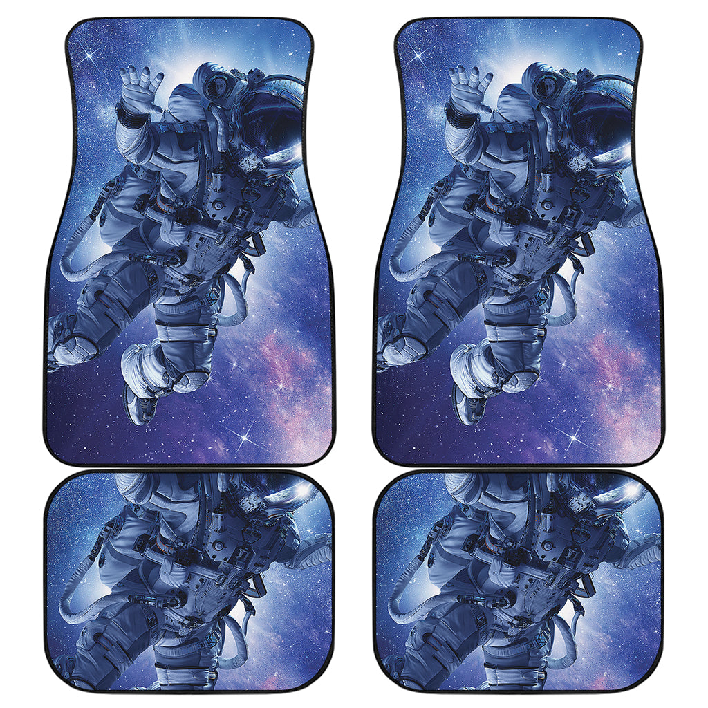 Astronaut On Space Mission Print Front and Back Car Floor Mats