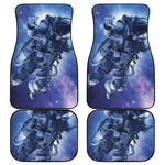 Astronaut On Space Mission Print Front and Back Car Floor Mats