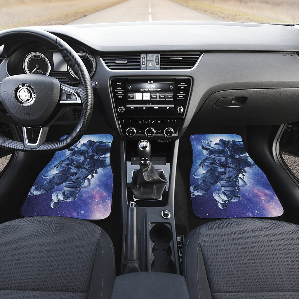 Astronaut On Space Mission Print Front and Back Car Floor Mats