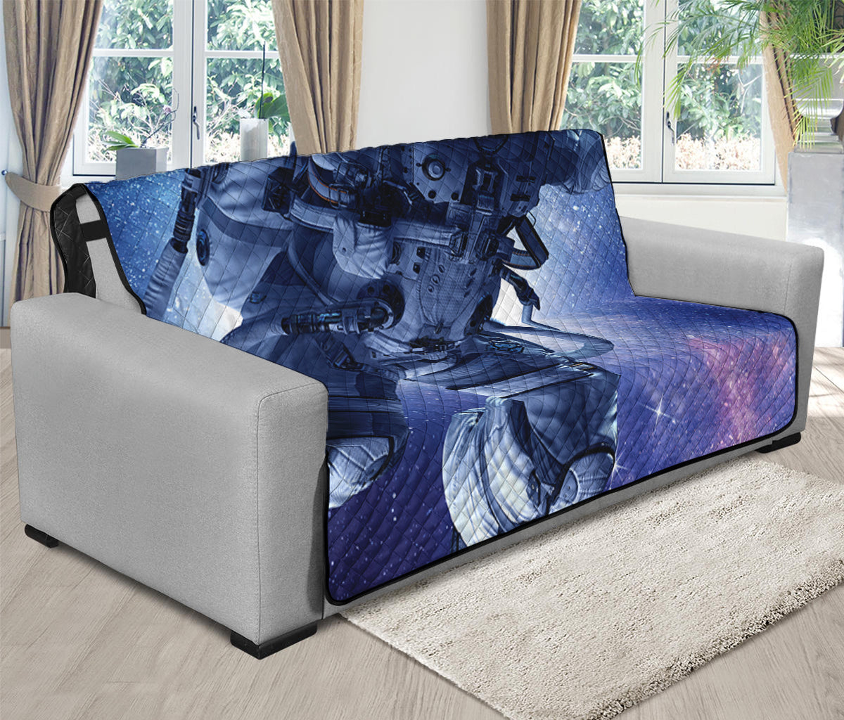 Astronaut On Space Mission Print Futon Protector