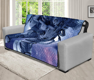 Astronaut On Space Mission Print Futon Protector