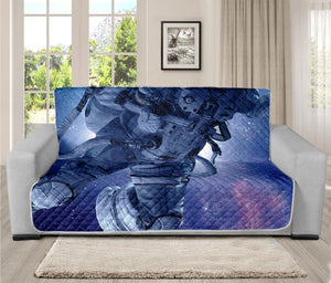 Astronaut On Space Mission Print Futon Protector