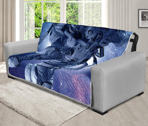 Astronaut On Space Mission Print Futon Protector