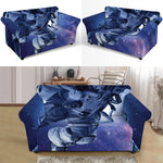 Astronaut On Space Mission Print Loveseat Slipcover