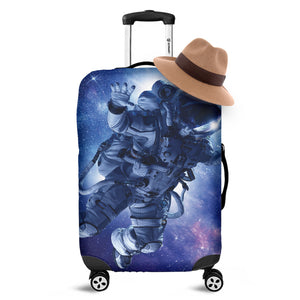 Astronaut On Space Mission Print Luggage Cover