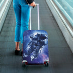 Astronaut On Space Mission Print Luggage Cover