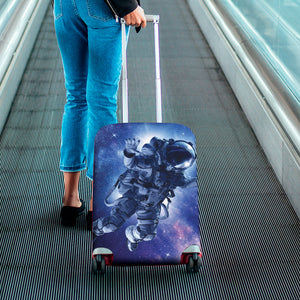 Astronaut On Space Mission Print Luggage Cover