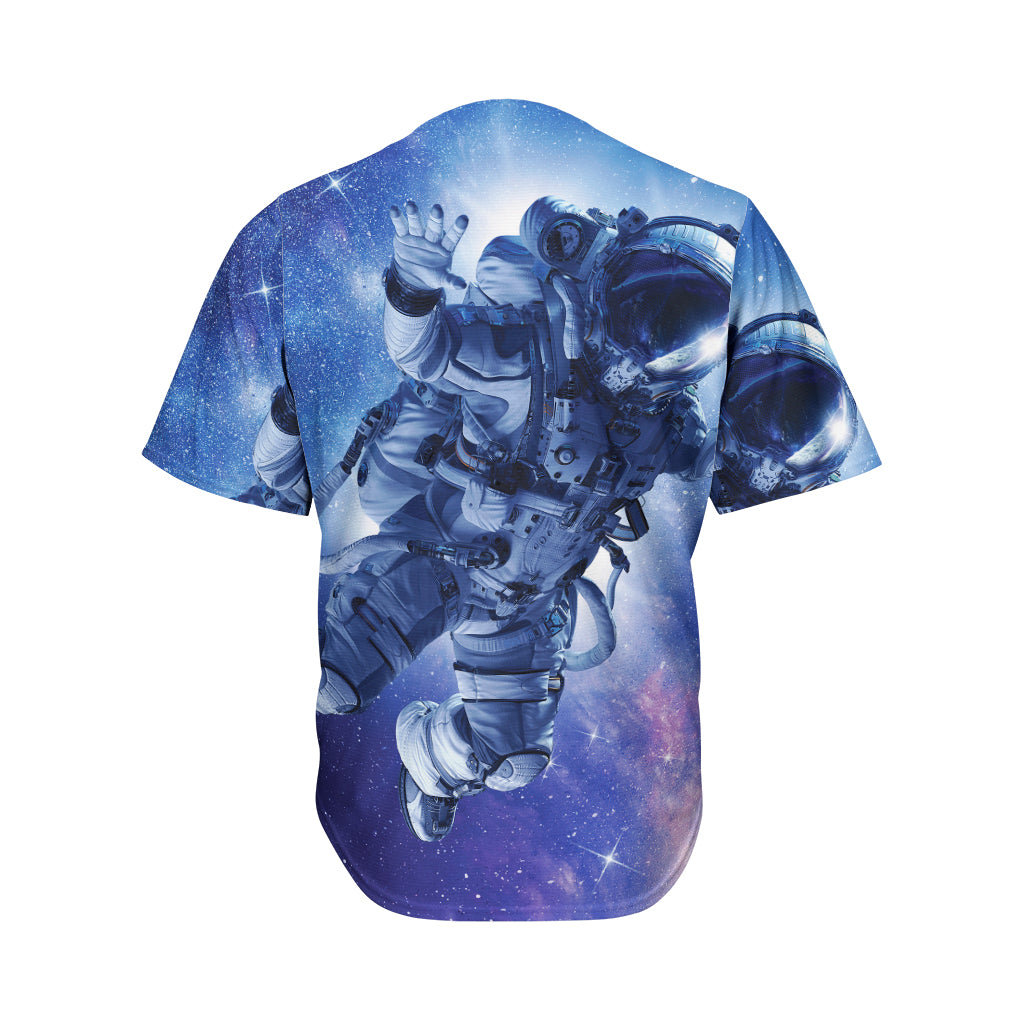 Astronaut On Space Mission Print Men's Baseball Jersey