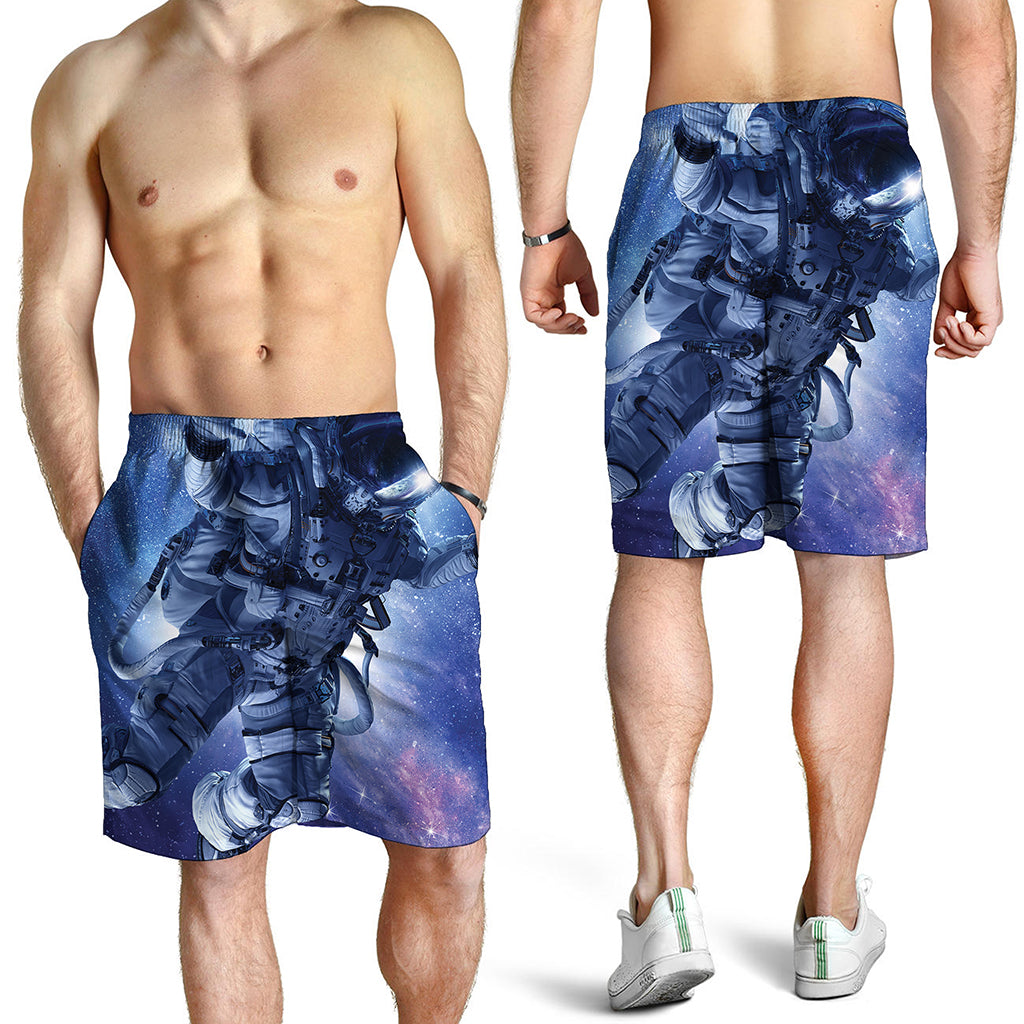 Astronaut On Space Mission Print Men's Shorts