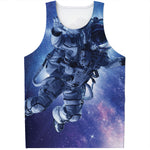 Astronaut On Space Mission Print Men's Tank Top