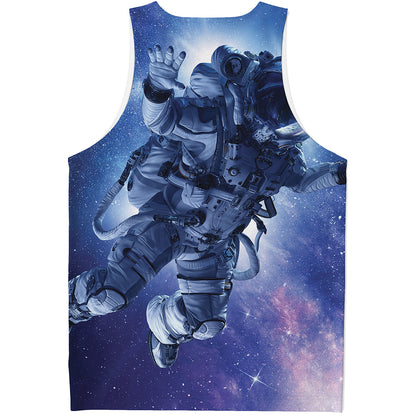 Astronaut On Space Mission Print Men's Tank Top
