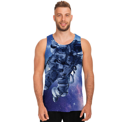 Astronaut On Space Mission Print Men's Tank Top