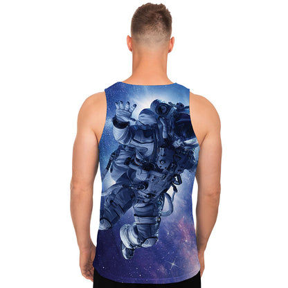 Astronaut On Space Mission Print Men's Tank Top