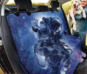 Astronaut On Space Mission Print Pet Car Back Seat Cover