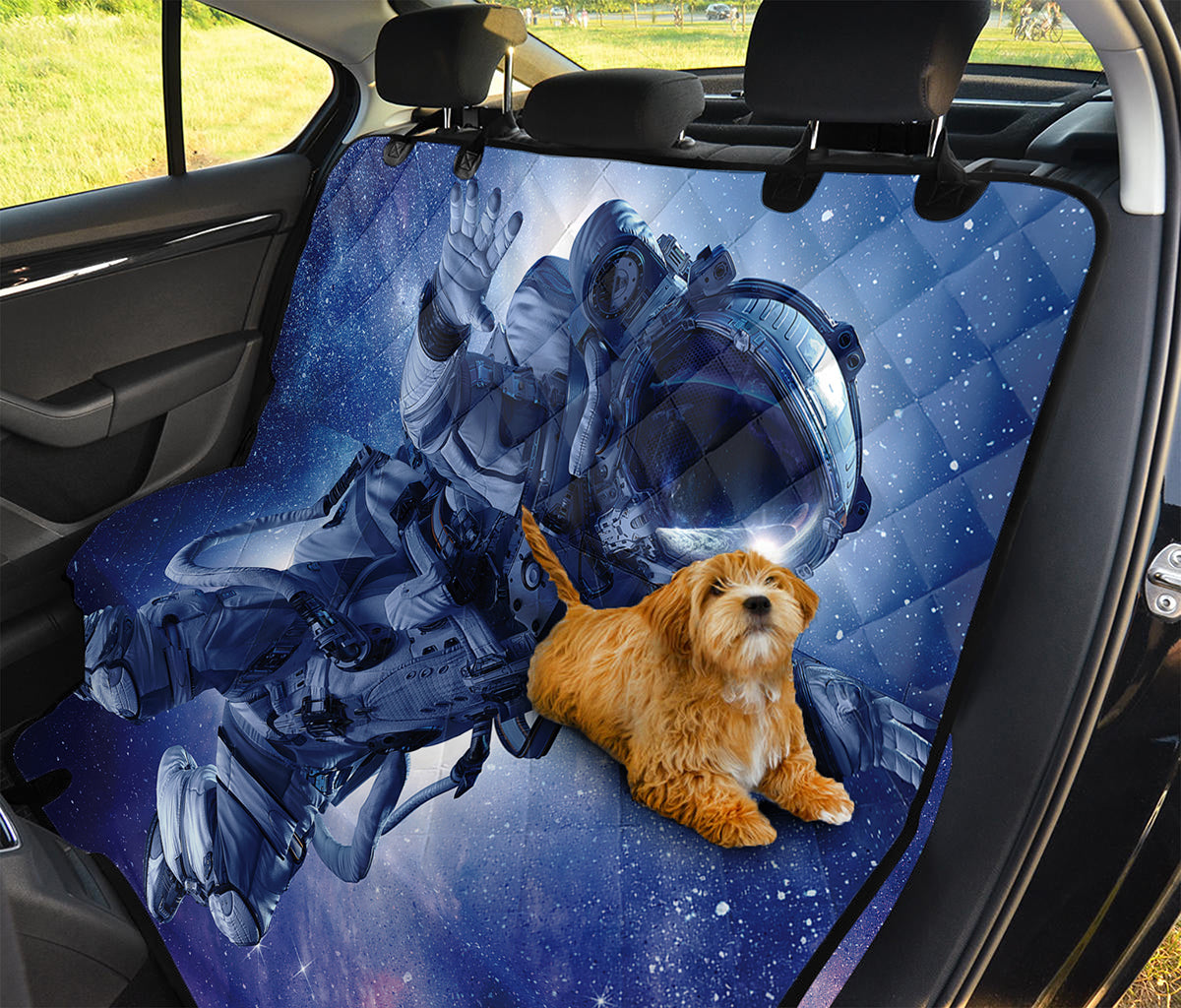 Astronaut On Space Mission Print Pet Car Back Seat Cover