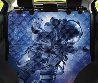 Astronaut On Space Mission Print Pet Car Back Seat Cover
