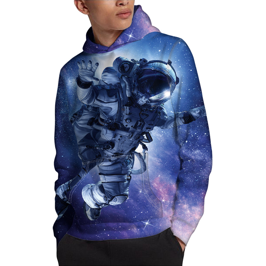 Astronaut On Space Mission Print Pullover Hoodie