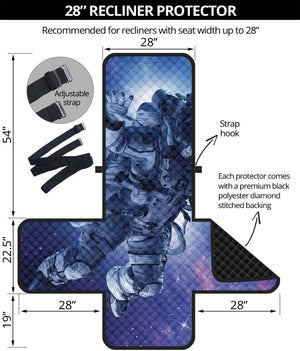 Astronaut On Space Mission Print Recliner Protector