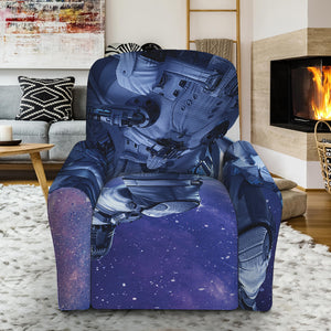 Astronaut On Space Mission Print Recliner Slipcover