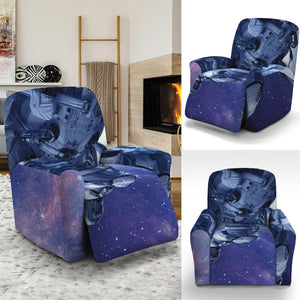 Astronaut On Space Mission Print Recliner Slipcover