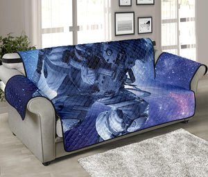 Astronaut On Space Mission Print Sofa Protector