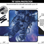 Astronaut On Space Mission Print Sofa Protector