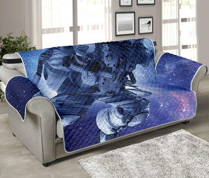 Astronaut On Space Mission Print Sofa Protector