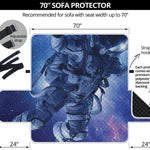 Astronaut On Space Mission Print Sofa Protector