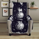 Astronaut Pug In Space Pattern Print Armchair Protector