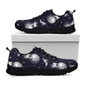 Astronaut Pug In Space Pattern Print Black Running Shoes