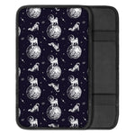 Astronaut Pug In Space Pattern Print Car Center Console Cover