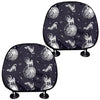 Astronaut Pug In Space Pattern Print Car Headrest Covers