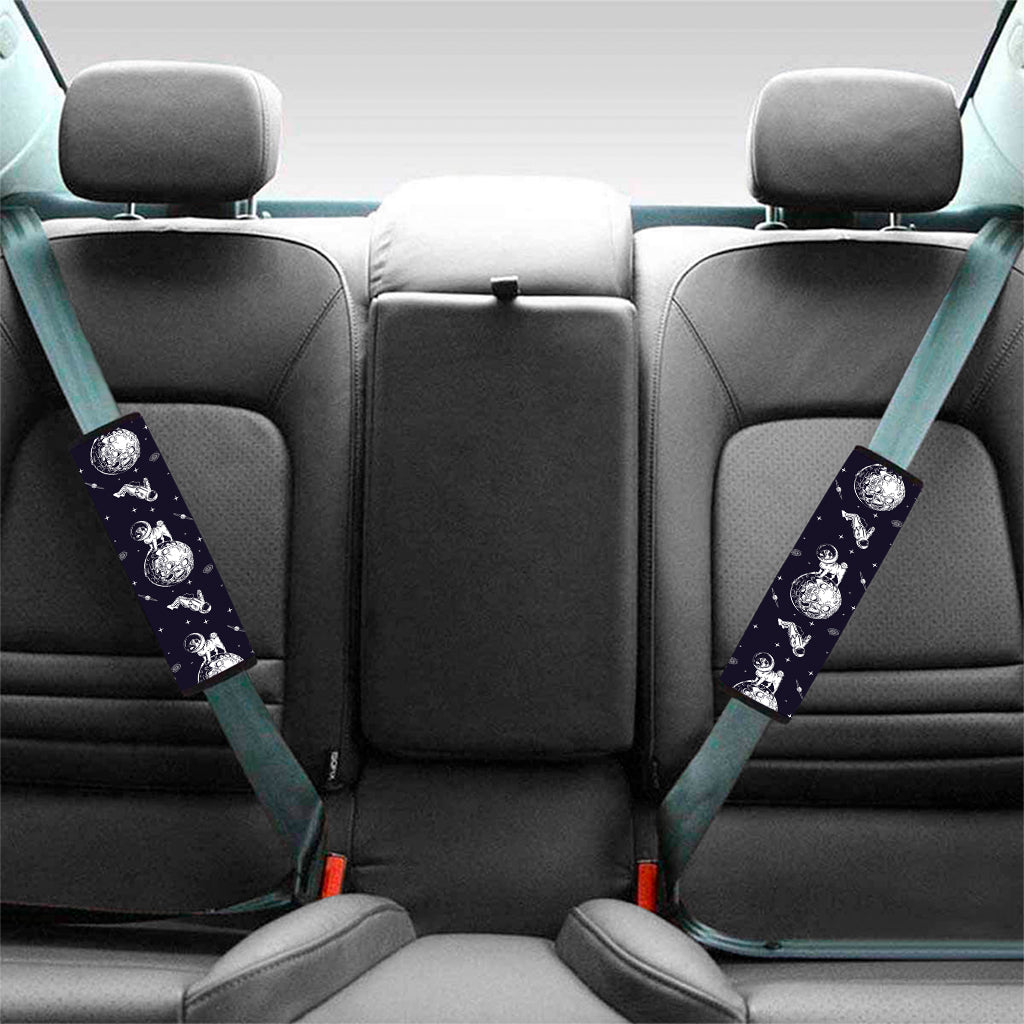 Astronaut Pug In Space Pattern Print Car Seat Belt Covers