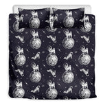 Astronaut Pug In Space Pattern Print Duvet Cover Bedding Set