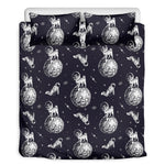 Astronaut Pug In Space Pattern Print Duvet Cover Bedding Set
