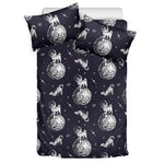 Astronaut Pug In Space Pattern Print Duvet Cover Bedding Set