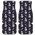Astronaut Pug In Space Pattern Print Front and Back Car Floor Mats