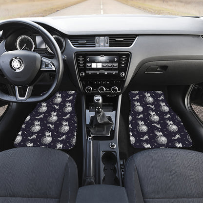 Astronaut Pug In Space Pattern Print Front Car Floor Mats